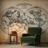 Poster xxl: Map monde 1848 8