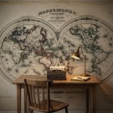 Poster xxl: Map monde 1848 9