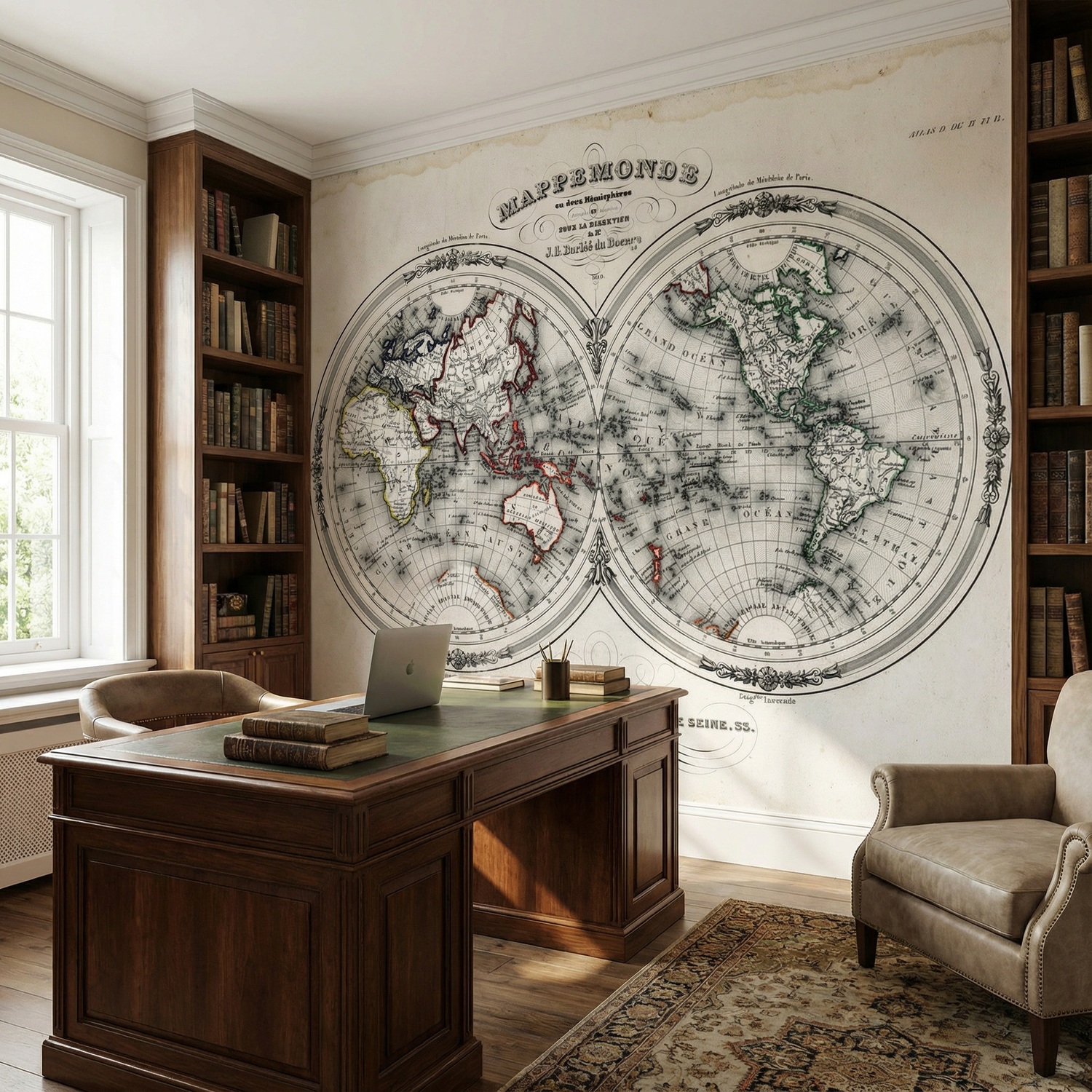 Poster xxl: Map monde 1848