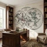 Poster xxl: Map monde 1848 10