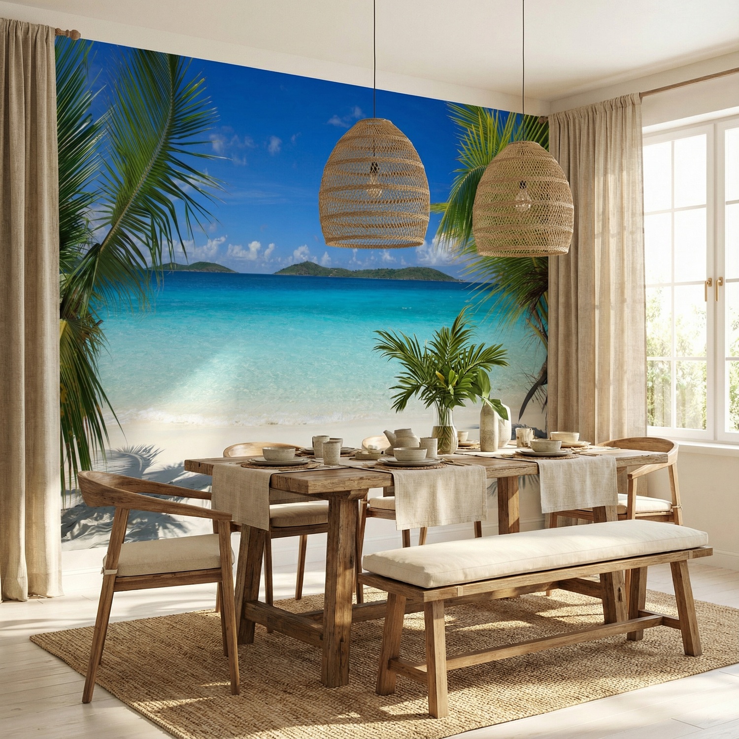 Poster xxl: Plage des cara&iuml;bes