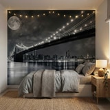 Poster xxl: Pont de Brooklyn nocturne 8