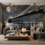 Poster xxl: Pont de Brooklyn nocturne 10