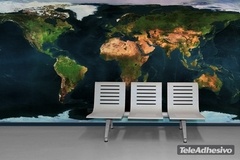 Poster xxl: Carte du monde par satellite 2