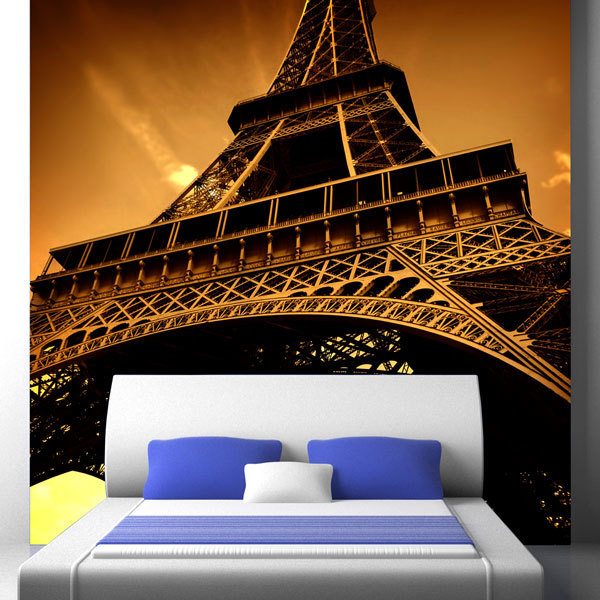 Poster xxl: Sous la tour Eiffel