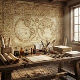 Poster xxl: Carte du monde ancienne 11