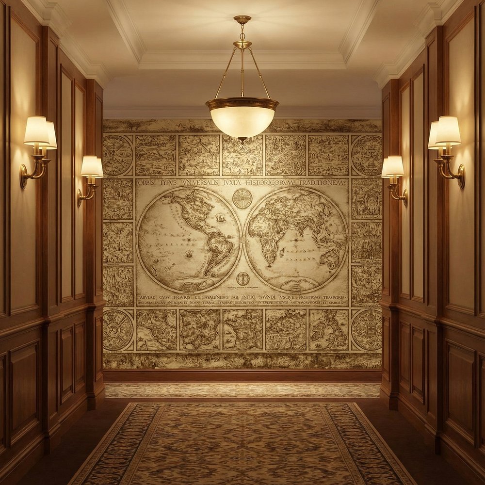 Poster xxl: Carte du monde ancienne