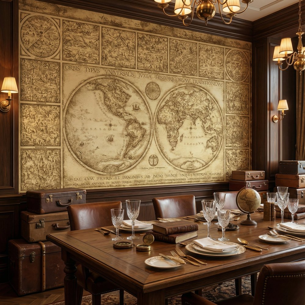 Poster xxl: Carte du monde ancienne