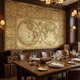 Poster xxl: Carte du monde ancienne 7