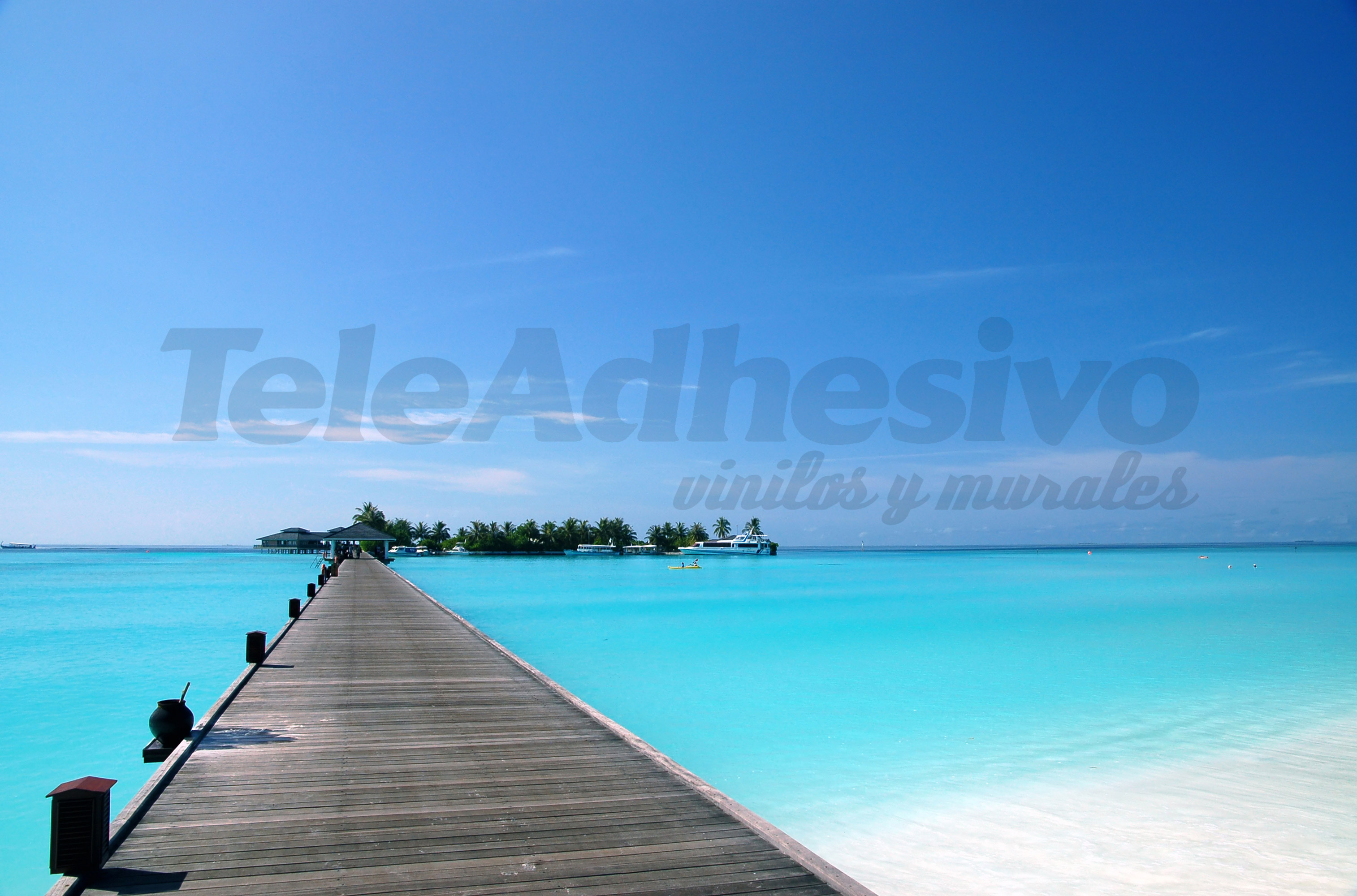 Poster xxl: Passerelle dans les Caraïbes