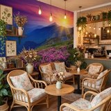 Poster xxl: Coucher de soleil dans les montagnes 6