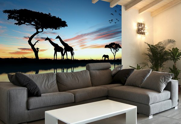 Poster xxl: Coucher de soleil africain