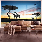 Poster xxl: Coucher de soleil africain 3