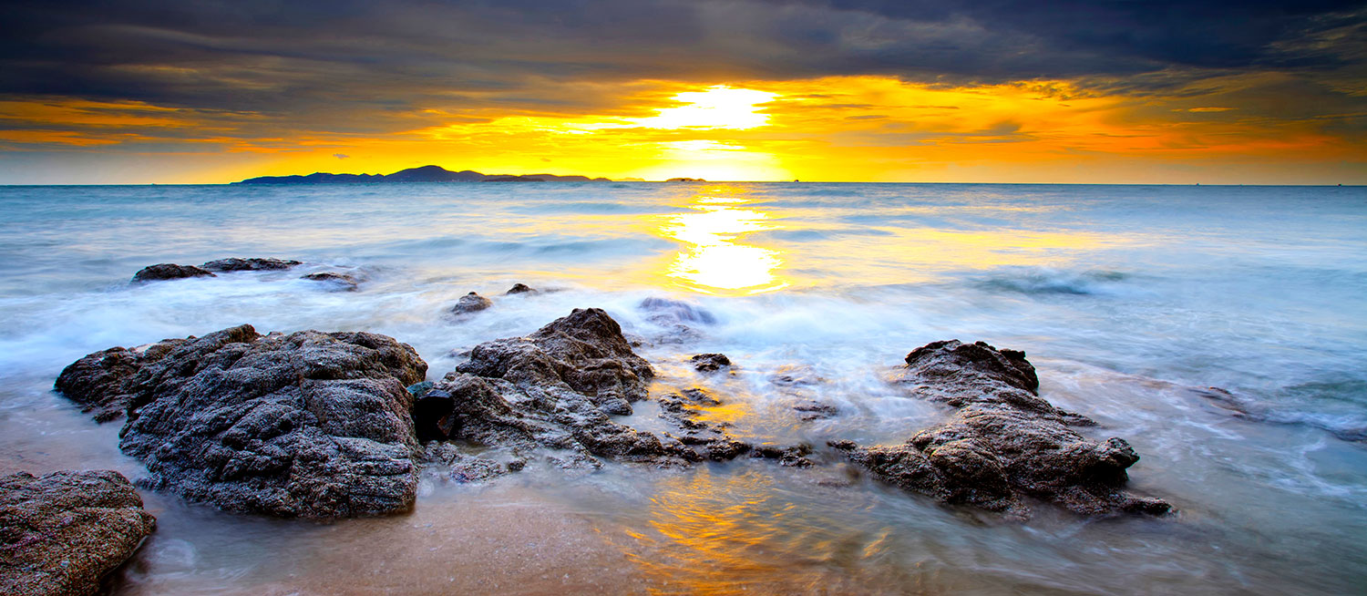 Poster xxl: Rochers au coucher du soleil