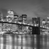 Poster xxl: Pont de Brooklyn en noir et blanc 2