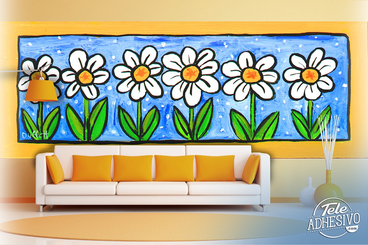 Poster xxl: Fleurs Peintes