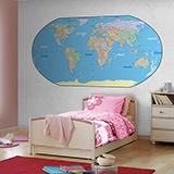 Poster xxl: Carte du monde en anglais 3