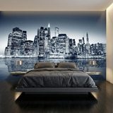 Poster xxl: Manhattan la nuit en bleu 2