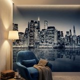 Poster xxl: Manhattan la nuit en bleu 13