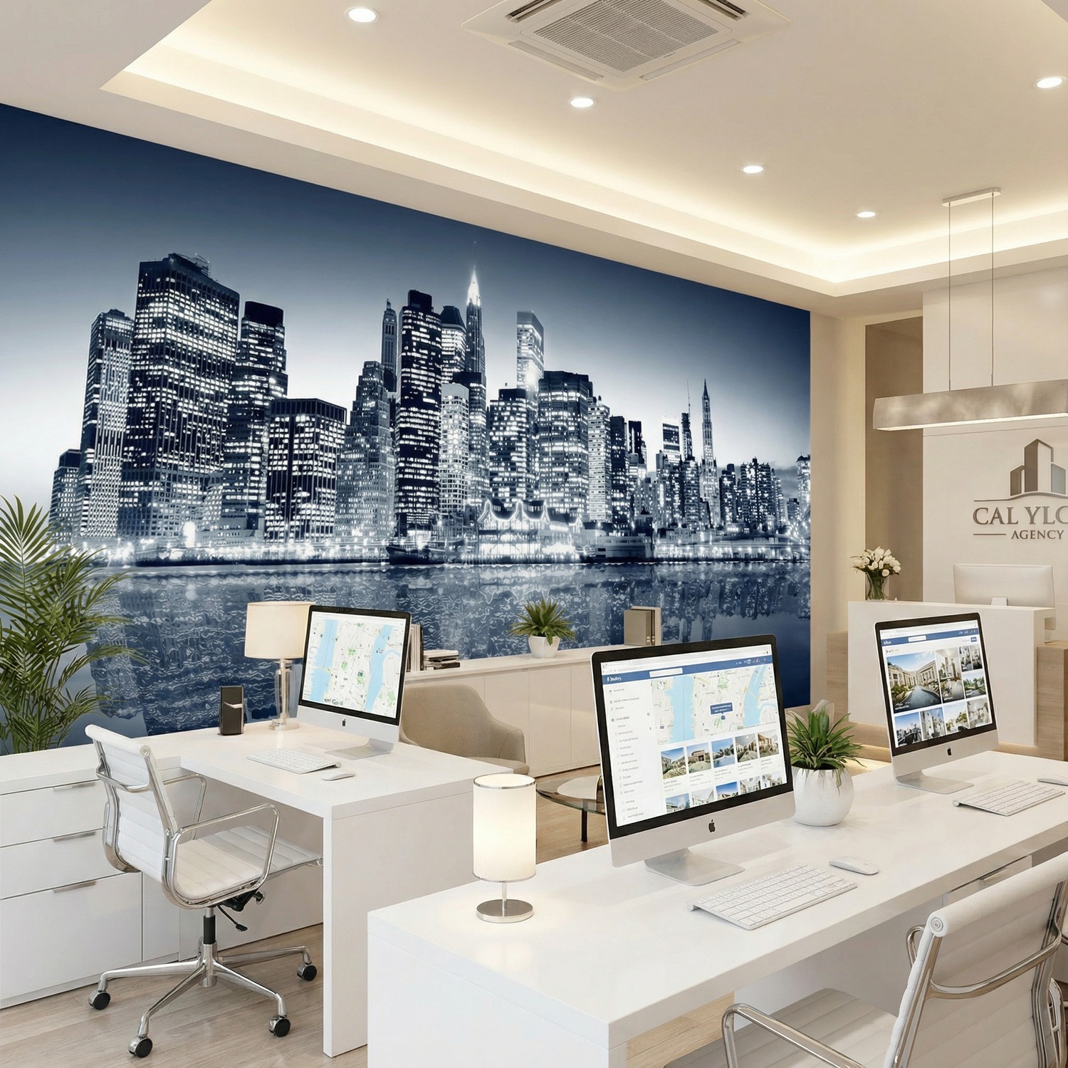 Poster xxl: Blue Manhattan