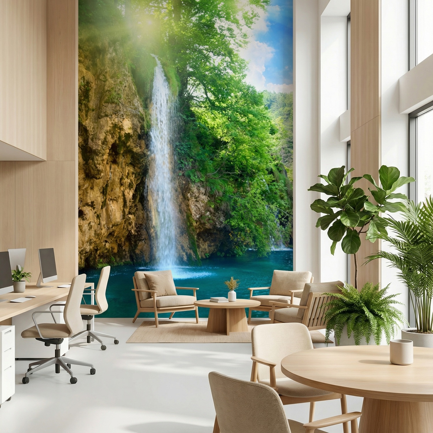 Poster xxl: Paysage de cascade