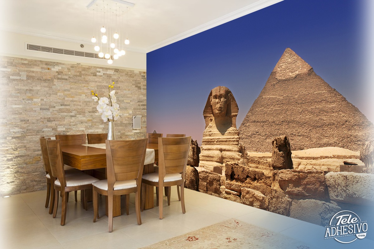 Poster xxl: Sphinx et pyramides de Gizeh