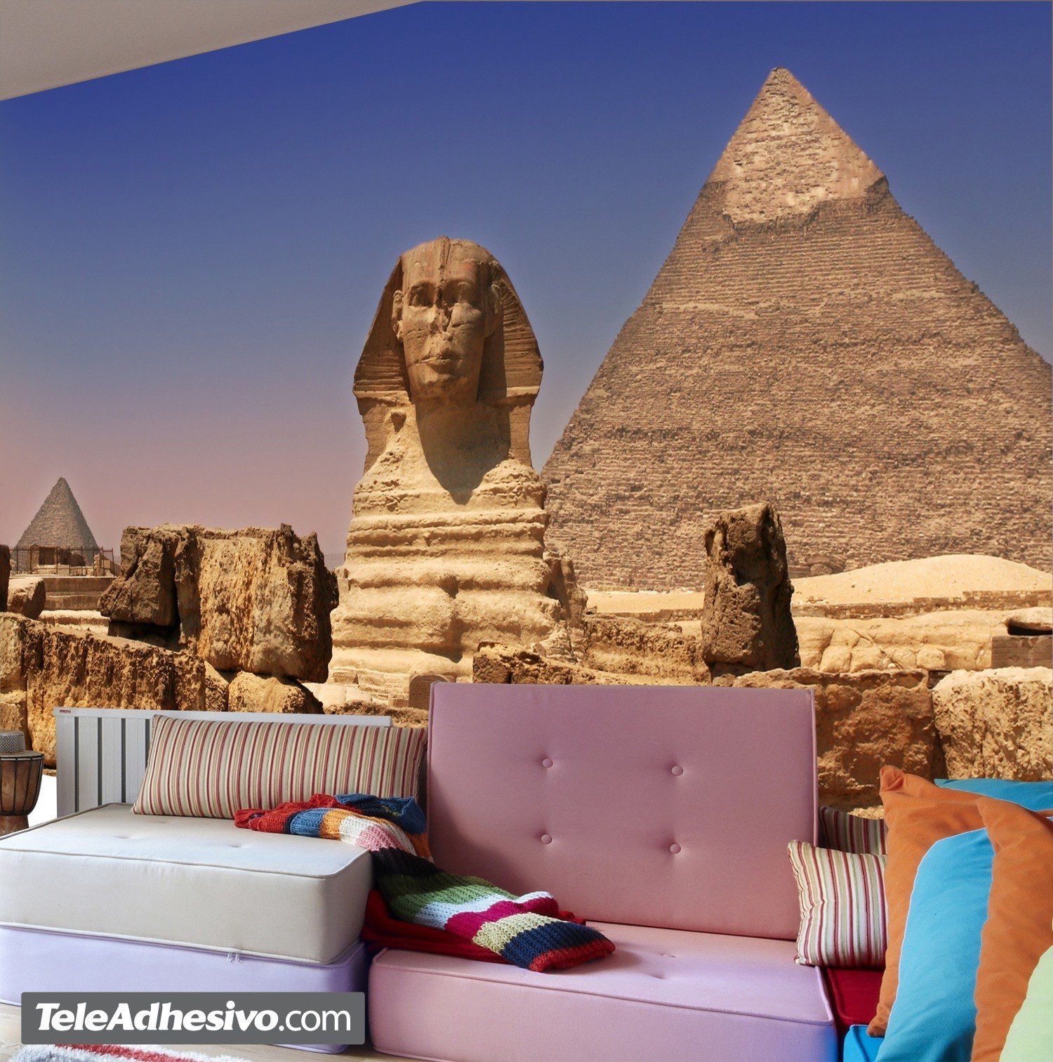 Poster xxl: Sphinx et pyramides de Gizeh
