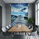 Poster xxl: Passerelle entre les rochers 20