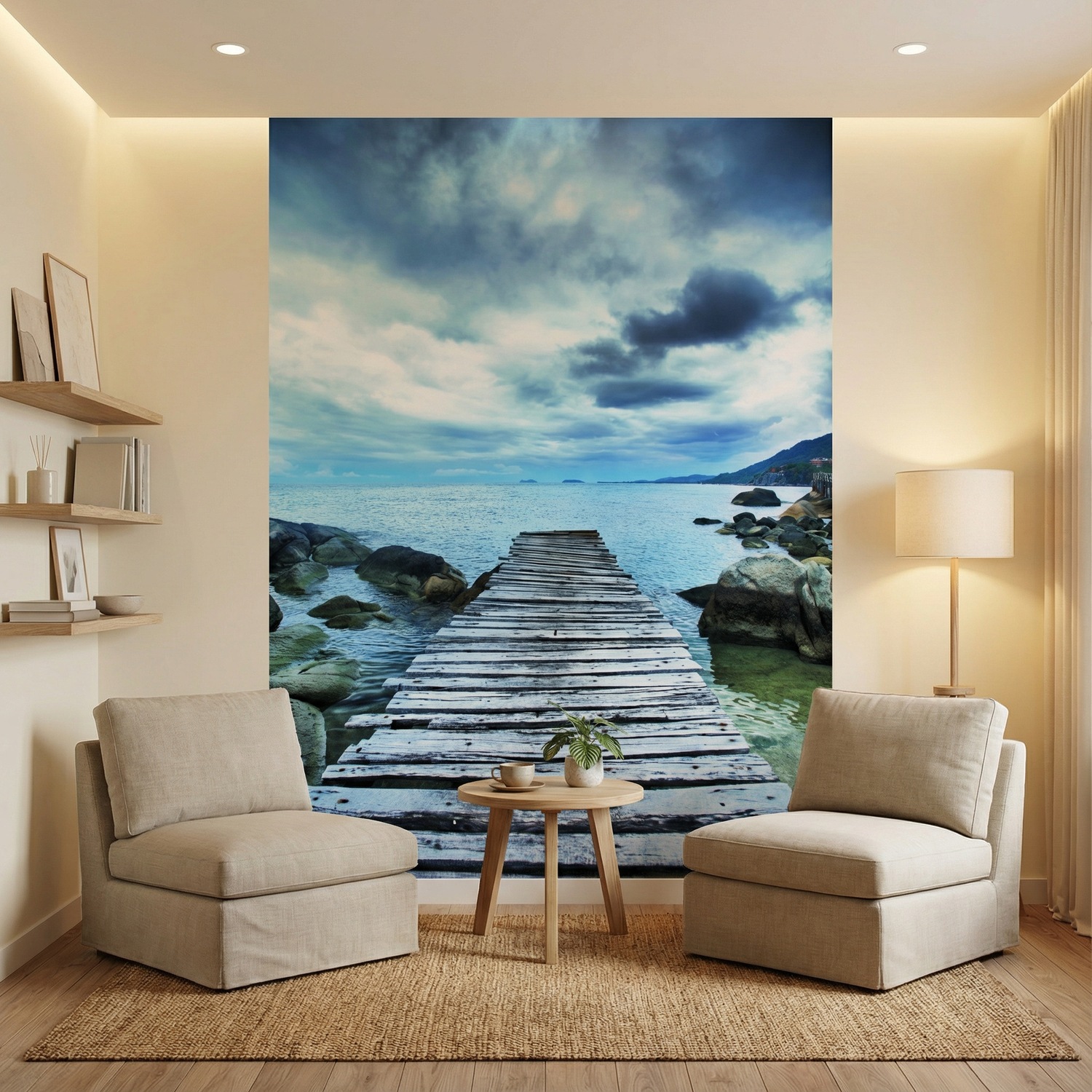 Poster xxl: Passerelle entre les rochers