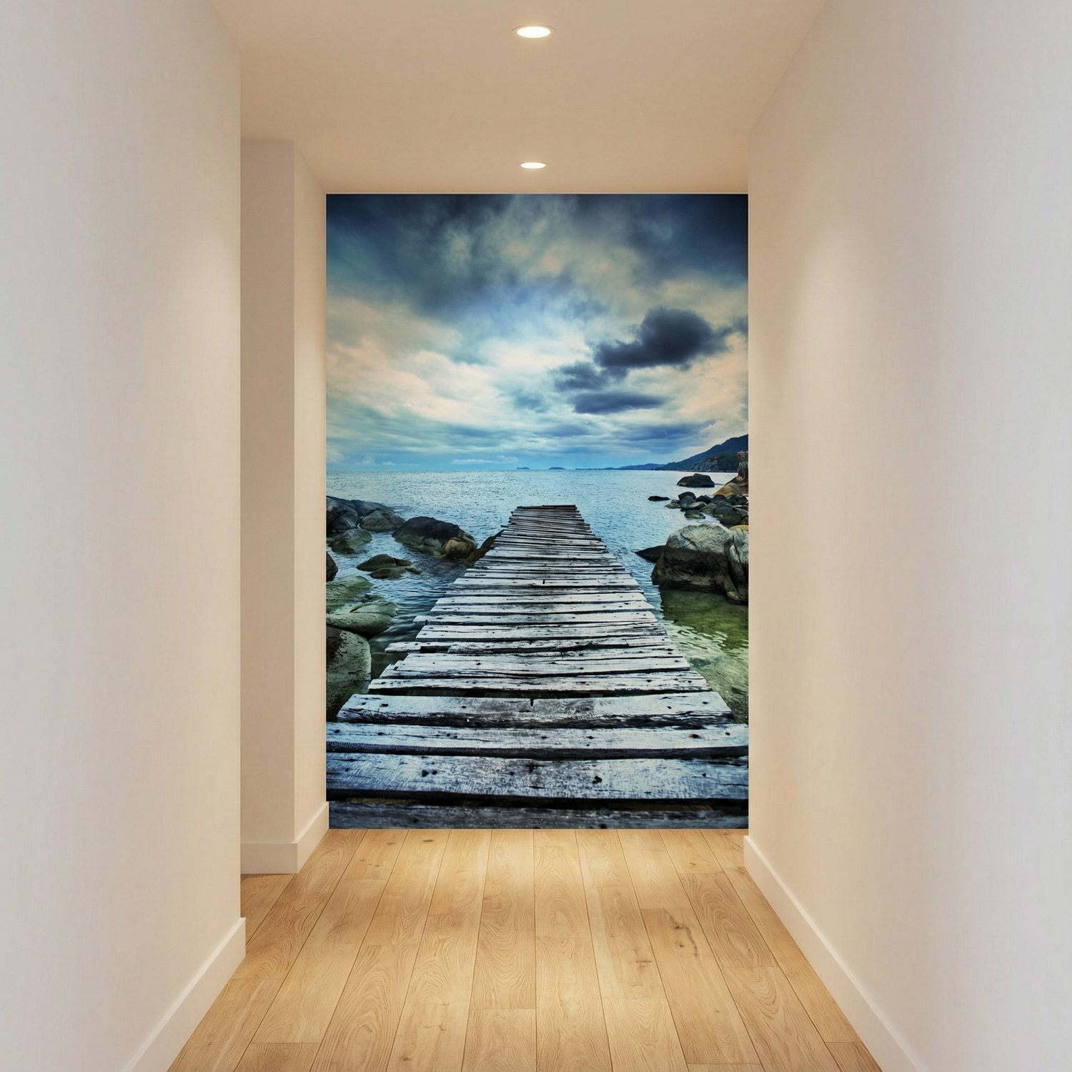 Poster xxl: Passerelle entre les rochers