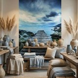 Poster xxl: Passerelle entre les rochers 8