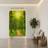 Poster xxl: Coucher de soleil dans la for&ecirc;t 21