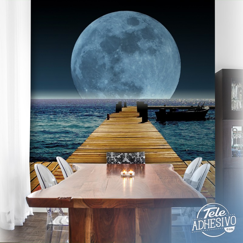 Poster xxl: Lune dans la mer