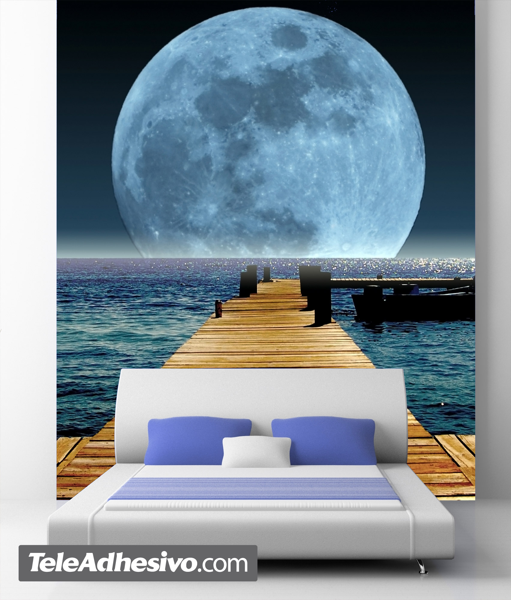 Poster xxl: Lune dans la mer