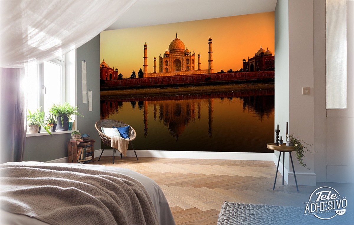 Poster xxl: Taj Mahal au lever du soleil