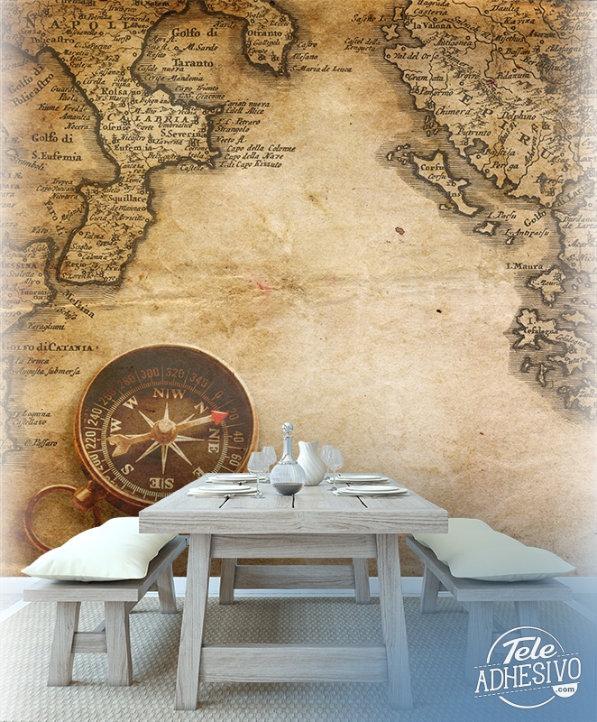 Poster xxl: Carte de l'explorateur