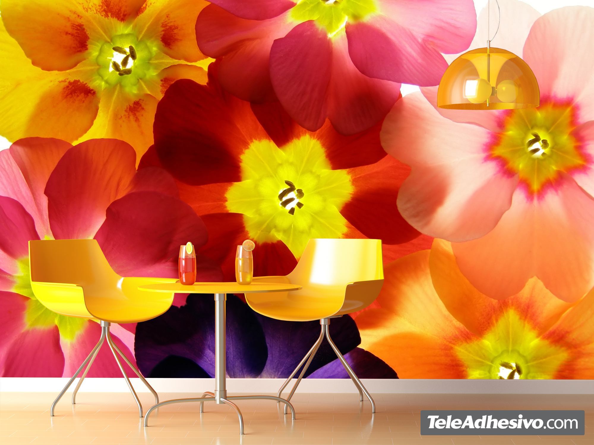 Poster XXL Fleurs colorées