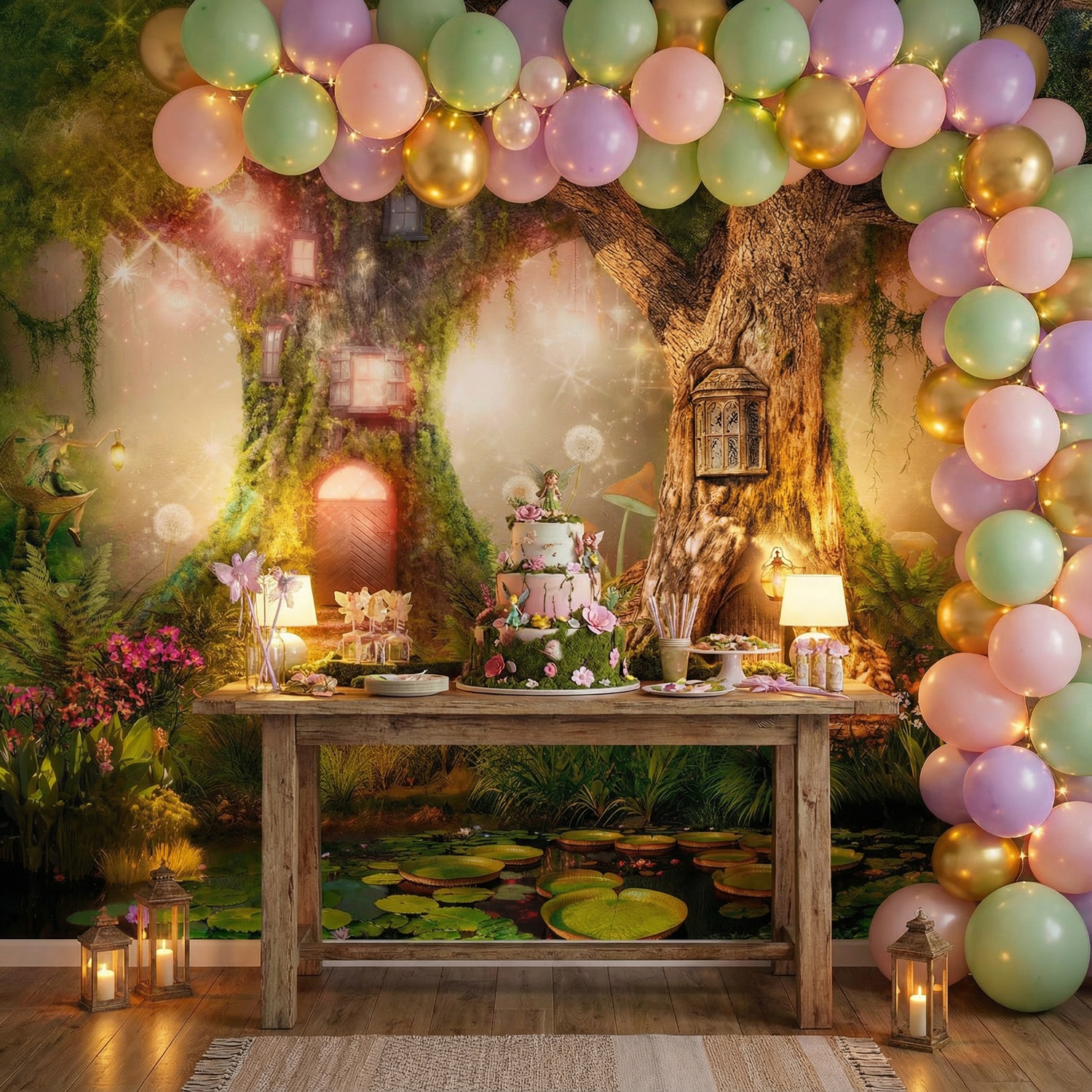 Poster xxl: Maisons arbor&eacute;es des F&eacute;es