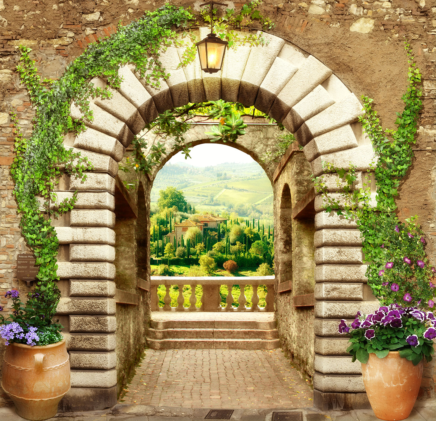 Poster xxl: Grande porte d'entr&eacute;e au belv&eacute;d&egrave;re