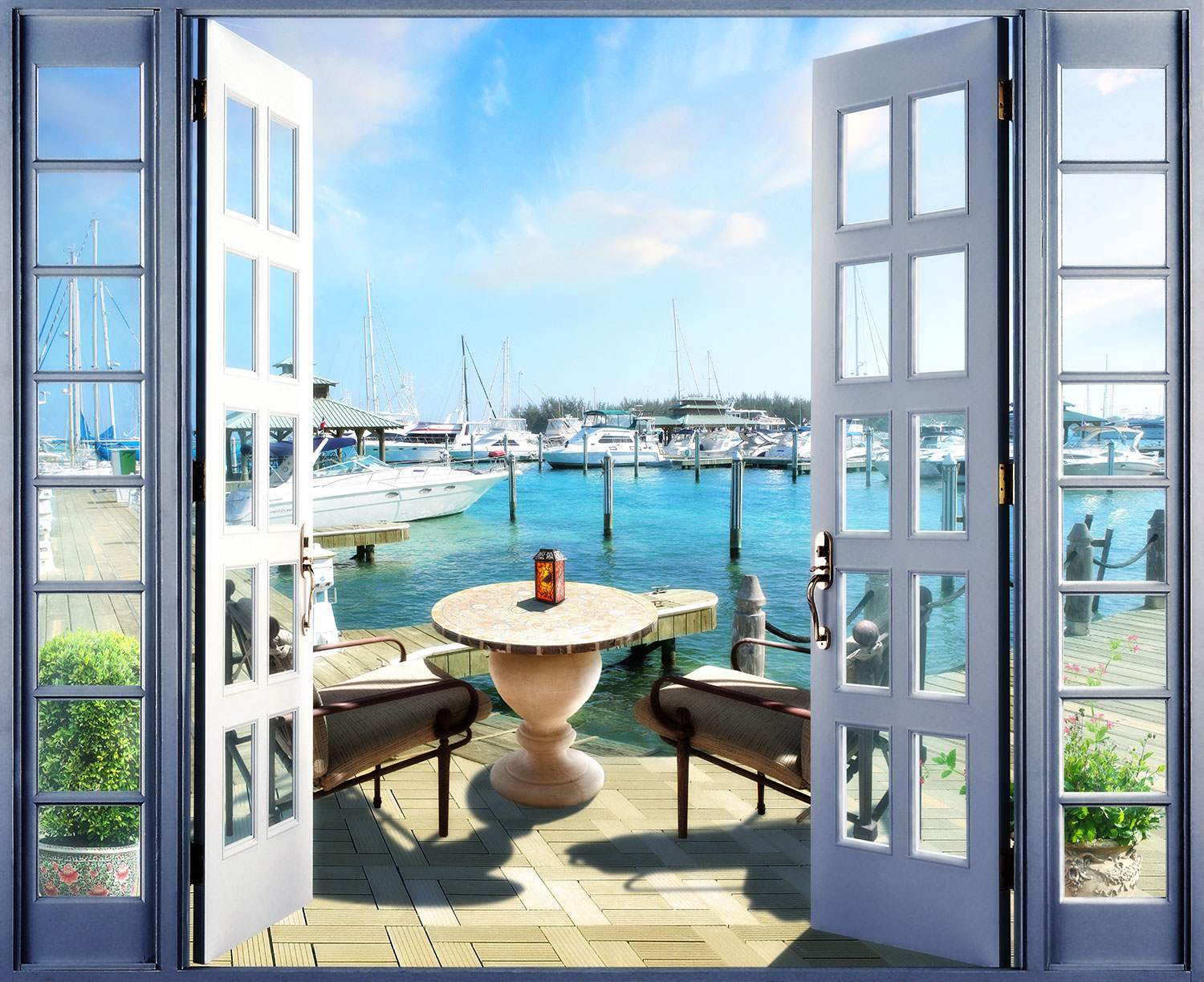 Poster xxl: Terrasse du port sport