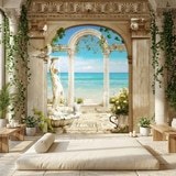 Poster xxl: Arches surplombant la mer 11