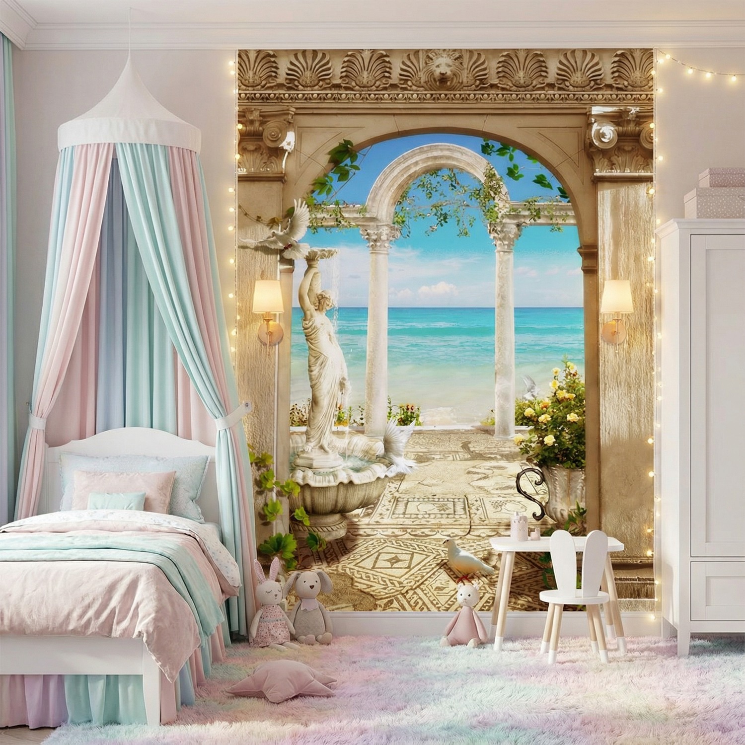 Poster xxl: Arches surplombant la mer