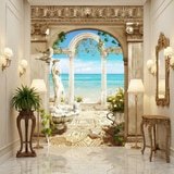 Poster xxl: Arches surplombant la mer 10