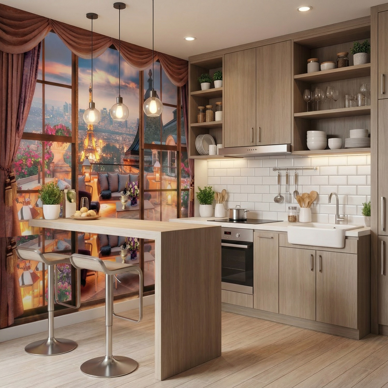 Poster xxl: Vue de la tour eiffel