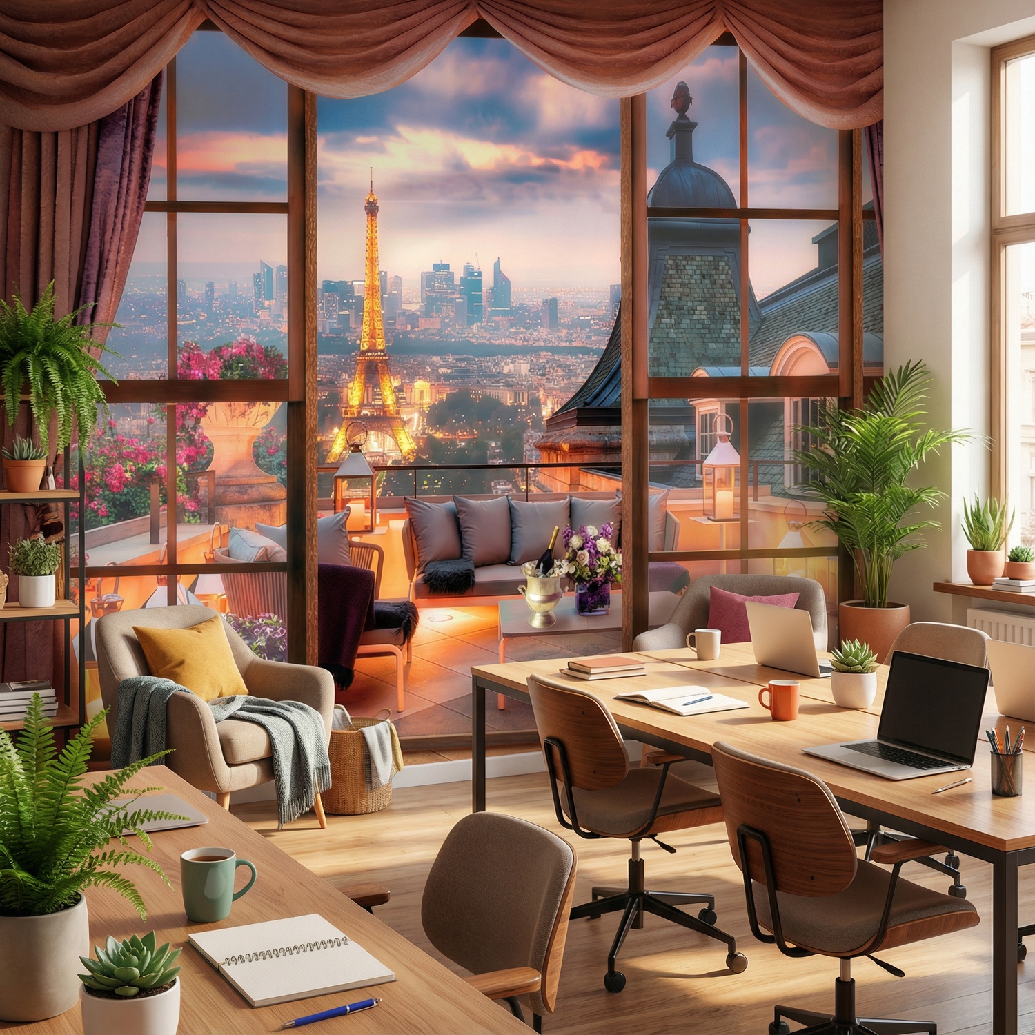 Poster xxl: Vue de la tour eiffel