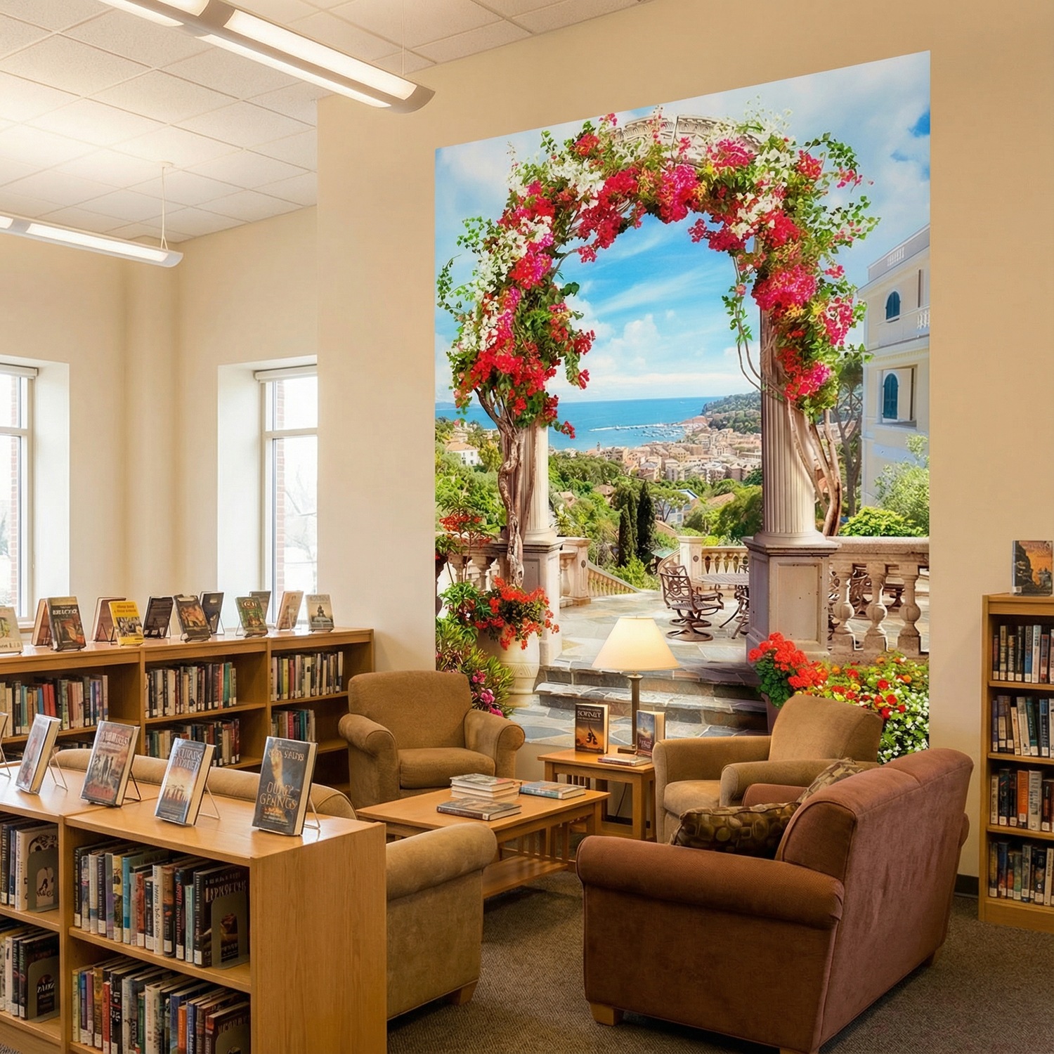 Poster xxl: Arche floral &agrave; la c&ocirc;te