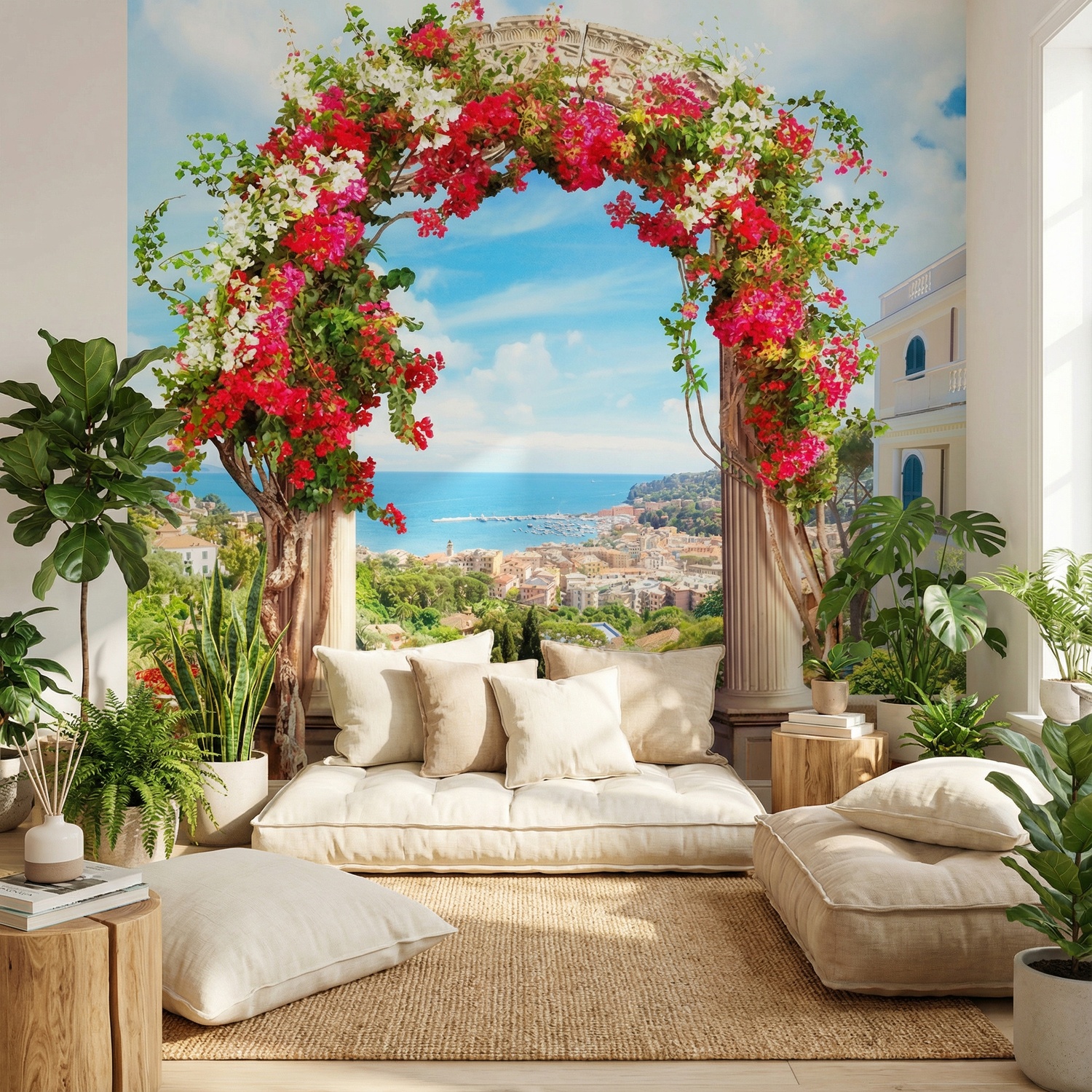 Poster xxl: Arche floral &agrave; la c&ocirc;te