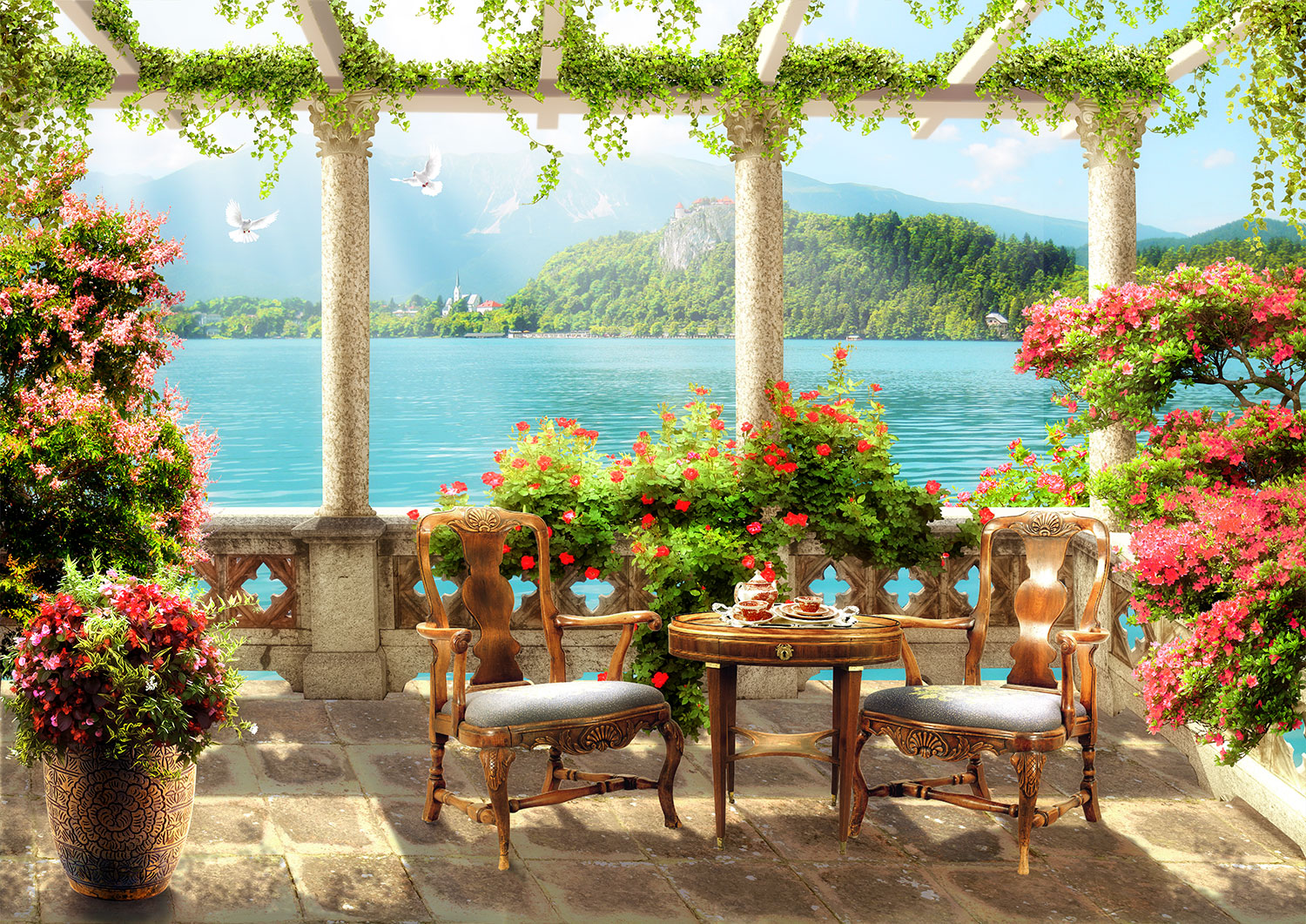 Poster xxl: La terrasse du lac