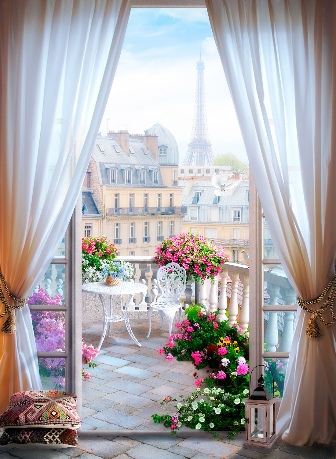 Poster xxl: Terrasse &agrave; Paris