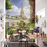 Poster xxl: Terrasse devant la tour Eiffel 2